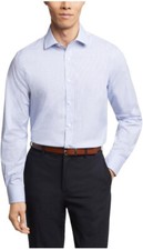 Tommy Hilfiger Men's Th Flex Regular Fit Dress Shirt, Blue, L 16.5, 32-33 