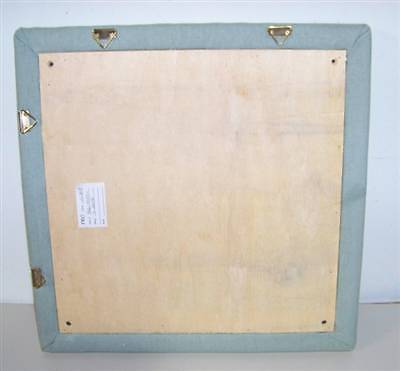Blue Linen Photo Frame Bulletin Board Fabric Memo - Picture 2 of 3