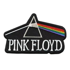 Pink Floyd Dark Side of the Moon Iron On Patch - Classic Rainbow Prism Logo