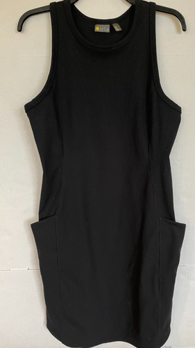 Zella Live In Rib Pocket Dress IN BLACK WOMENS SIZE M MEDIUM NWOT - Picture 2 of 3