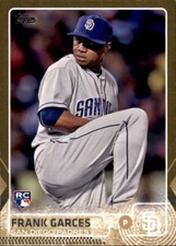 2015 Topps Update Frank Garces #d /2015 Gold Parallel Rookie RC Padres #367