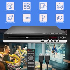 1080p VCD Player Region Free with Remote Control USB Multi Region HDMI/AV Cable