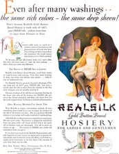 Robert C Kauffmann Flapper at Dressing Table REALSILK Hosiery1927 Magazine Ad