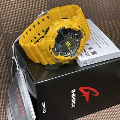 Casio G-Shock GA-100A-9A Yellow Large Standard Analog Digital