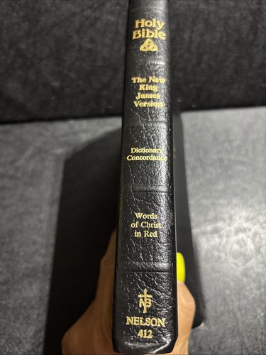Holy Bible New King James Version Red Letter Dictionary Concordance Nelson - Imagen 2 de 5