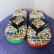 SUPER MARIO Nintendo Mario Kart Beach Flip-Flop Sandals Kids size 1.5