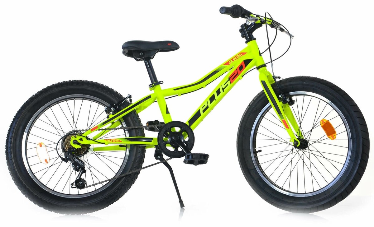 Vélo Enfant MTB Aurelia Sport 20 Pouces - 6 Vitesses Shimano - Acier - Noir/Rouge