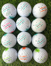 12 Maxfli Straightfli Softfli Mix Graffiti Near Mint AAAA Used Golf Balls