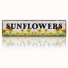 Garden Metal Tin Sign, Vintage Sunflower Decor, Rustic Farmhouse Floral Wall ...