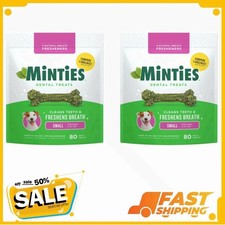 MINTIES Dog Dental Bone Treats, Dental Chews for Tiny  Small Dogs, 160 Count