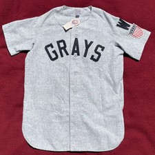 Authentic 1944 Homestead Grays Ebbets Field Flannels Wool Jersey Size M New
