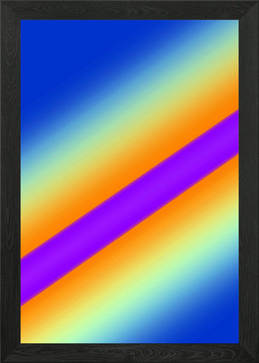 Gradient Background with Purple Str Framed Wall Art Poster Canvas Print Picture