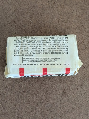 Jabón octágono vintage para todo uso 7 oz. Colgate Palmolive sellado hecho en EE. UU. - Imagen 2 de 9
