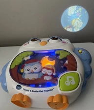Vtech Twinkle & Soothe Owl Projector Baby Crib Music Light HTF WORKS!