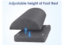 Under Desk Foot Rest Pillow Height Adjustable Foot Rest for Office Home