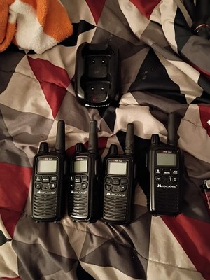 Midland X-TALKER Handheld Walkie Talkies Black MON SCAN CALL MENU WX