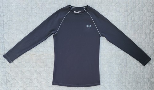 Under Armour Men's Coldgear Fitted L/S Base Crew in Black 1360451; Size Small - Picture 2 of 9