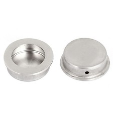 Sliding Door Drawer Stainless Steel 40mm Round Recessed Flush Pull Handle 2pack