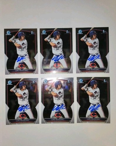 Luke Keaschall Signed 2023 1st Bowman Chrome Auto Minnesota Twins Top Prospect