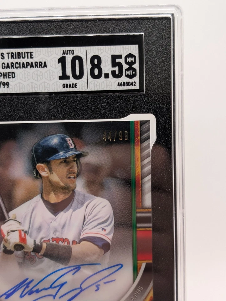 2023 Topps Tribute Baseball Nomar Garciaparra Green Auto 44/99 SGC 8.5 - Image 3 of 4