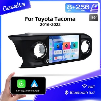 Dasaita 11.6'' Car Radio for Toyota Tacoma 2016-23 Android 13 GPS WiFi CarPlay
