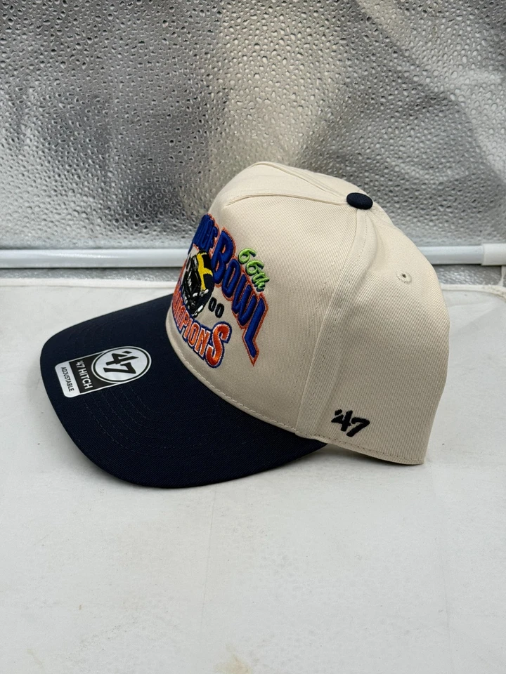 Chapéu Snapback Michigan Wolverines NCAA '47 Laranja Tigela Natural TT Engate - Imagem 2 de 4