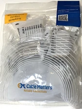 Cable Matters (5 Pack) RJ45 Shielded Metal Cat6 in-Line Couplers in Silver $10.5