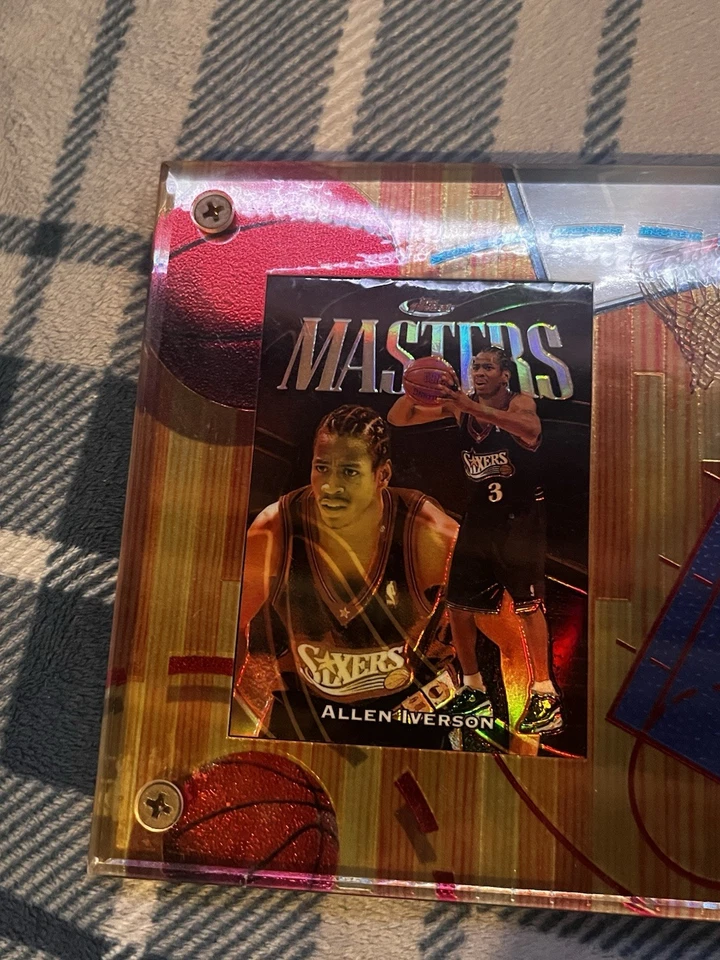 Tarjetas de baloncesto Allen Iverson Dual Masters y Upper Deck Foto 3 de 4