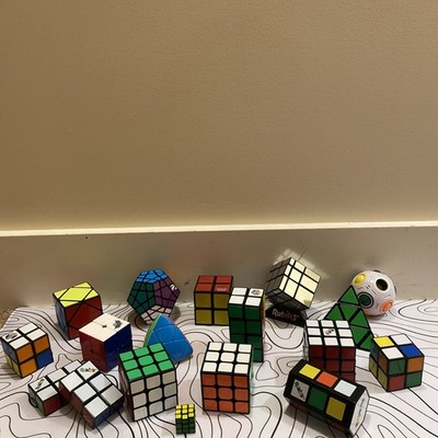 Rubiks Cube Collection slightly used work perfectly fine