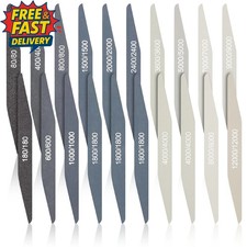 20 Pcs Sanding Sticks for Plastic Models Polishing Sticks Assorted Metal and Woo