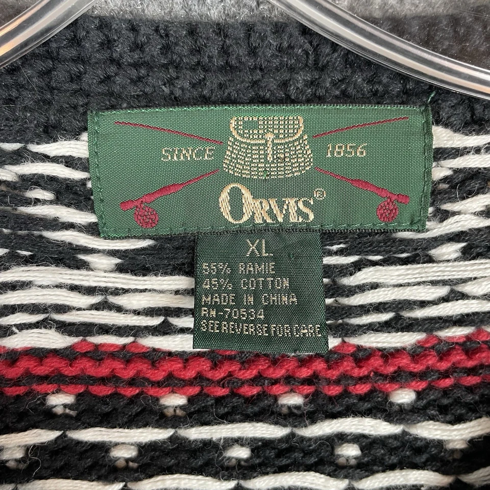 Cardigã Orvis Chunky Holiday suéter feminino XL Natal alce ramie mistura pesado - Imagem 4 de 4