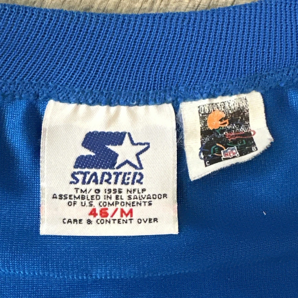 Camiseta deportiva de colección Barry Sanders Detroit Lions Starter #20-azul/blanco-hombre 46 talla mediana Foto 4 de 4