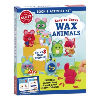 Klutz Easy-to-Carve Wax Animals Craft Kit