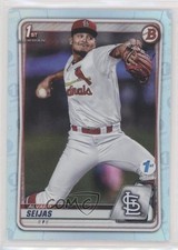 2020 Bowman 1st Edition Sky Blue Foil Alvaro Seijas #BFE-60 01wi