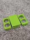 Vintage Fisher-Price Little People Green Picnic Table and 2 Benches Zoo Set