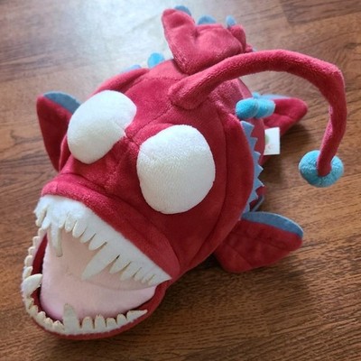 ADORE Alvin Anglerfish 12'' Plush Red Blue Deep Sea Fish Stuffed Animal Toy