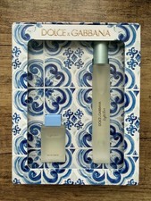 DOLCE & GABBANA LIGHT BLUE 10ML EDT + 4.5ML DAB ON MINIATURE NEW GIFT SET