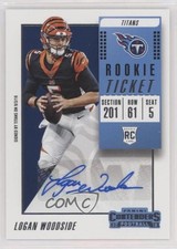 2018 Contenders Rookie Ticket/Rookie Ticket Variation Logan Woodside Auto 10kk
