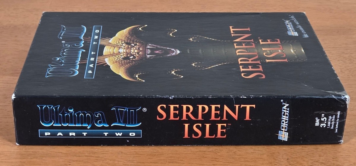 Ultima VII Part Two Serpent Isle Origin IBM PC Big Box Game Complete CIB Map