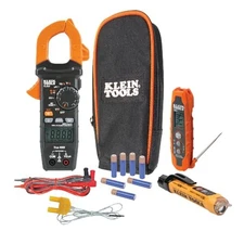 Klein Tools CL320KIT HVAC Kit for HVAC Testing; Digital Clamp  Assorted Sizes 