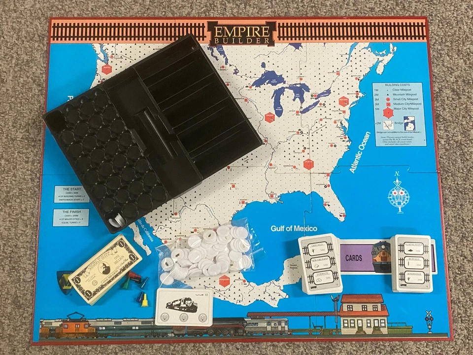 Empire Builder con México - Mayfair Games 1999 - ¡Sin reglas ni crayones! Caja usada Foto 2 de 3