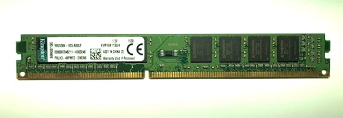 Kingston DDR3 1600 PC3-12800U 1Rx8 CL11 1,5V Desktop Memory DIMM KVR16N11S8/4GB