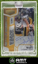 T.J. Watt 2025 Panini Honors 2023 Plates & Patches /25 Moments Auto Steelers #1
