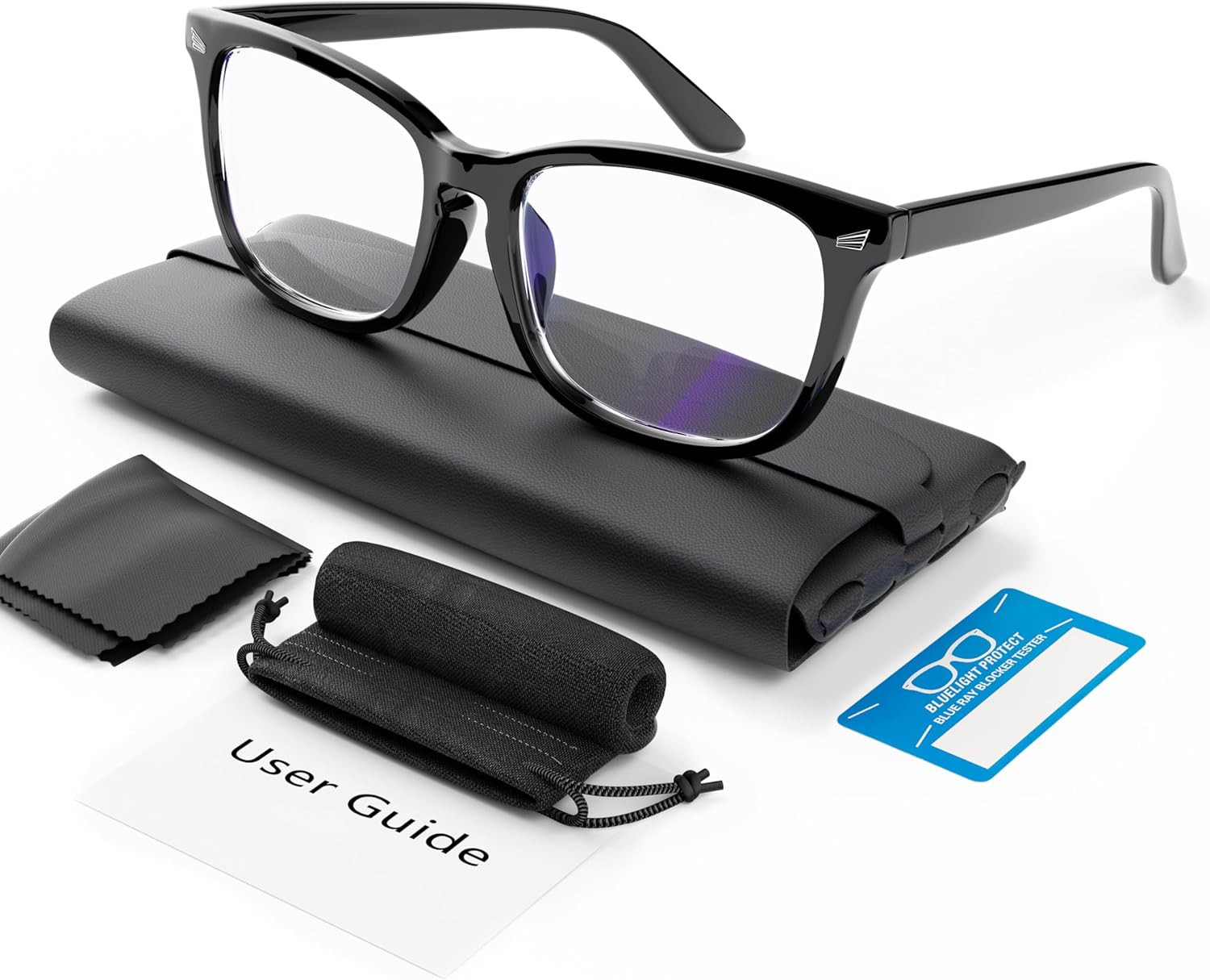 COOLOO Blue Light Blocking Glasses, Gaming Computer Glasses anti Glare Headache