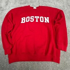 Boston Red Crewneck Sweatshirt Vintage Size M
