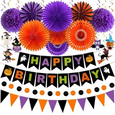 KatchOn, Halloween Birthday Party Decorations Set - Pack of 31 | Halloween Ha...
