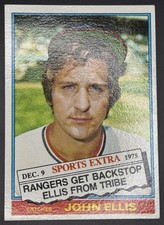 1976 Topps John Ellis #383T Traded Rangers