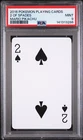 2016 POKEMON PLAYING CARDS MARIO PIKACHU 2 OF SPADES PSA 9