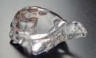 RARE Art Glass STEUBEN Crystal TURTLE TORTOISE Figurine Paperweight ~ Flawless