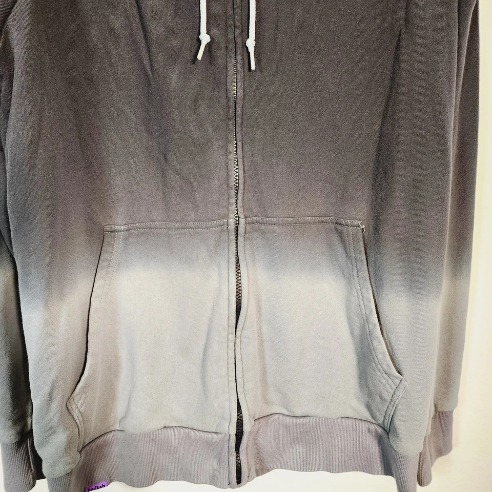 TWITCH Gamer Partner Gris Desteñido Sudadera con Capucha Sudadera Talla L L L L Lona Cremallera Foto 2 de 4